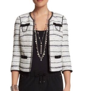 White House Black Market Tweed Jacket size 4